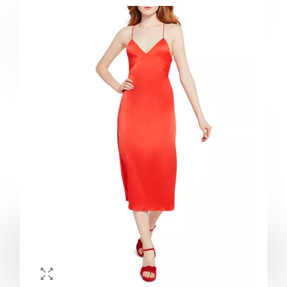 Elegant Red Slip Dress